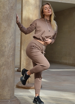 Спортен сет от две части Beige